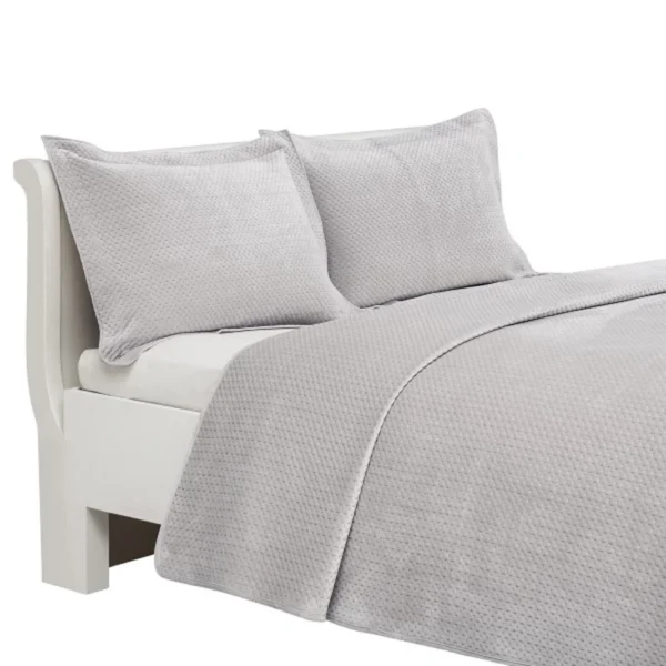 Glace Double Bedspread Set Gray